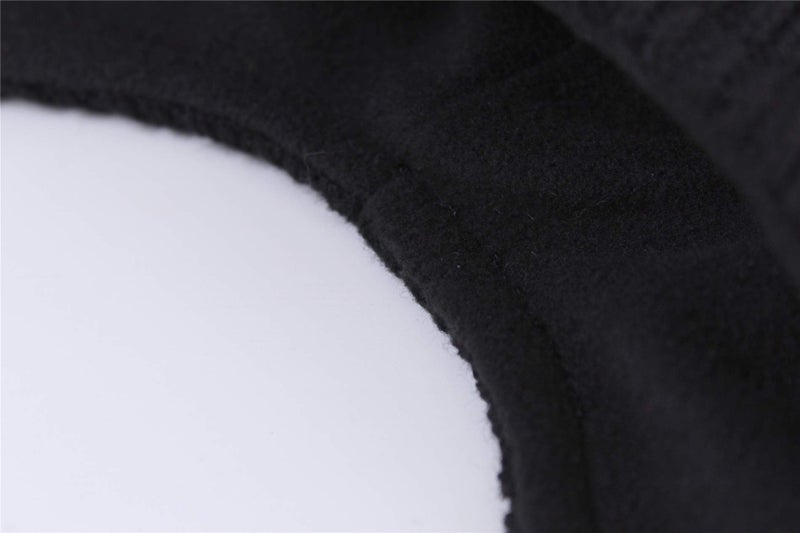 Connectyle Outdoor Men's Daily Beanie Hat Warm Snow Ski Cap Winter Fleece Earflap Watch Hat Black - Image 5